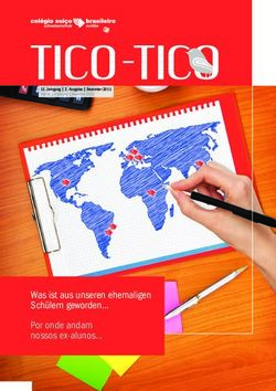 Was ist aus unseren ehemaligen Schülern geworden Por onde andam nossos ex-alunos - Colégio Suíço-Brasileiro de ...