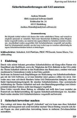 Sicherheitsanforderungen mit SAS umsetzen - SAS-Wiki