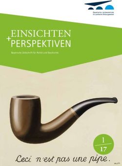 EINSICHTEN PERSPEKTIVEN - BAYERN.DE