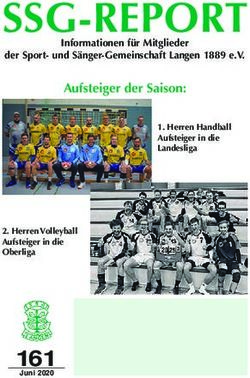 SSG-REPORT 161 - Aufsteiger der Saison: SSG Langen