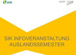 SIK INFOVERANSTALTUNG AUSLANDSSEMESTER - Fakultät für ...