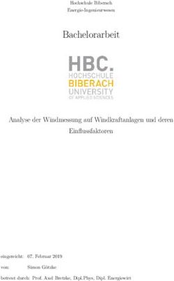 Bachelorarbeit Analyse der Windmessung auf Windkraftanlagen und deren Einflussfaktoren - MeteoBlue
