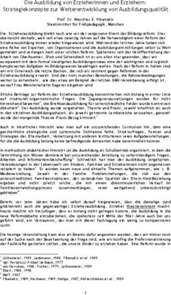 Die Ausbildung von Erzieherinnen und Erziehern: Strategiekonzepte zur Weiterentwicklung von Ausbildungsqualit&auml;t