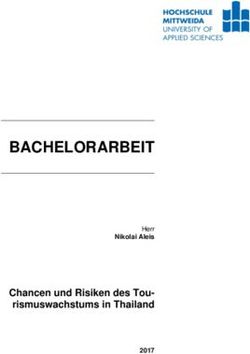 BACHELORARBEIT - Chancen und Risiken des Tou-rismuswachstums in Thailand