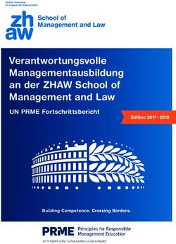 Verantwortungsvolle Managementausbildung an der ZHAW School of Management and Law - UN PRME Fortschrittsbericht