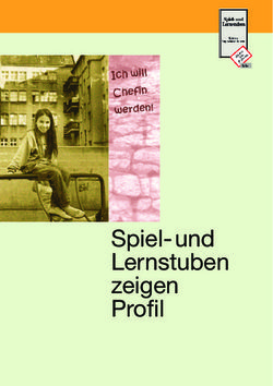 Spiel- und Lernstuben zeigen Profil