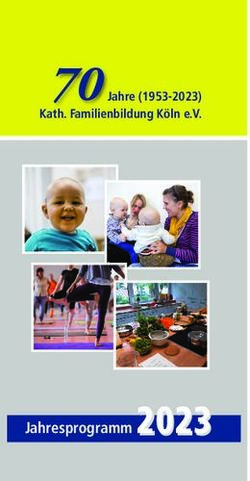 70 Jahresprogramm 2023 - Jahre (1953-2023) Kath. Familienbildung K&ouml;ln e.V - Erzbistum K&ouml;ln