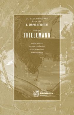 SYMPHONIEKONZERT - Staatskapelle Dresden