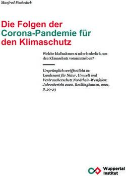 Die Folgen der Corona-Pandemie f&uuml;r den Klimaschutz