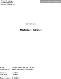 MAPREDUCE - KONZEPT SEMINARARBEIT - AUTOR: STUDIENGANG