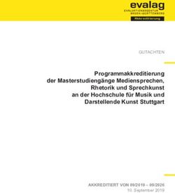 Programmakkreditierung der Masterstudieng&auml;nge Mediensprechen, Rhetorik und Sprechkunst an der Hochschule f&uuml;r Musik und Darstellende Kunst ...
