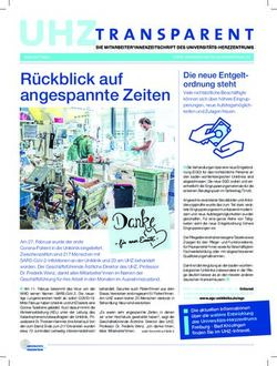 Rückblick auf angespannte Zeiten - Universitäts-Herzzentrum ...