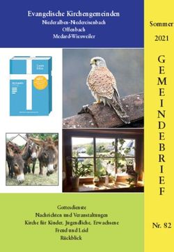 Evangelische Kirchengemeinden Sommer 2021 - Nr. 82 - Evangelische Kirchengemeinde ...