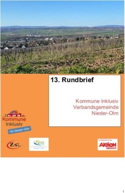 Rundbrief Kommune Inklusiv Verbandsgemeinde Nieder-Olm - KINO