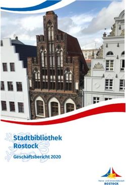 Stadtbibliothek Rostock - Gesch&auml;ftsbericht 2020