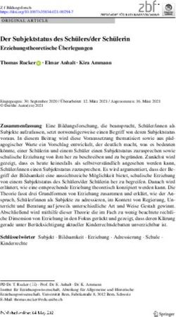 Der Subjektstatus des Sch&uuml;lers/der Sch&uuml;lerin Erziehungstheoretische &Uuml;berlegungen - BORIS