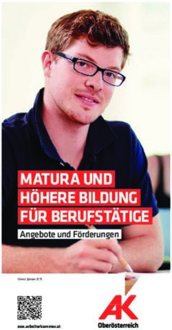 MATURA UND HÖHERE BILDUNG FÜR BERUFSTÄTIGE - Angebote und Förderungen - Arbeiterkammer