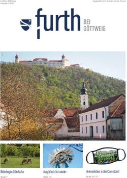 BEI G&Ouml;TTWEIG - Vereinsleben in der Coronazeit Seite 14-17 - Furth bei G&ouml;ttweig
