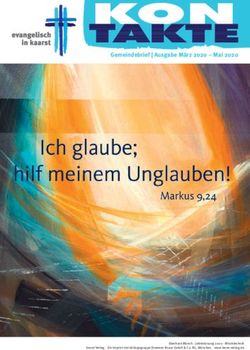 Gemeindebrief | Ausgabe M&auml;rz 2020 - Mai 2020 - Evangelische Kirchengemeinde in Kaarst