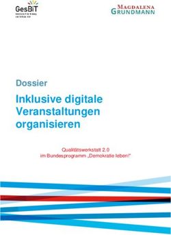 INKLUSIVE DIGITALE VERANSTALTUNGEN ORGANISIEREN - DOSSIER QUALIT&Auml;TSWERKSTATT 2.0 IM BUNDESPROGRAMM "DEMOKRATIE LEBEN!" - GESBIT