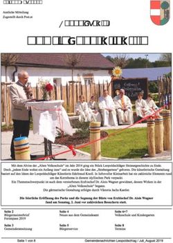 Gemeindenachrichten Leopoldschlag - B&uuml;rgermeister Zeitung