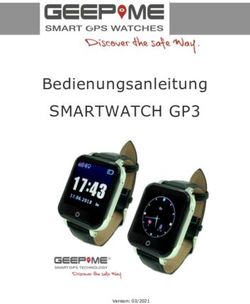 SMARTWATCH GP3 Bedienungsanleitung