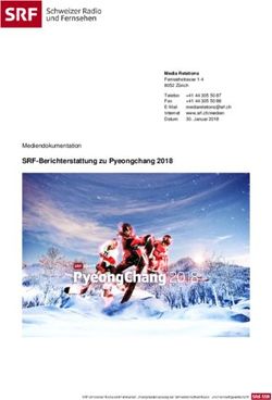 SRF-Berichterstattung zu Pyeongchang 2018 - Mediendokumentation Media Relations