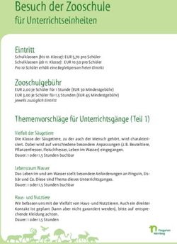 Besuch der Zooschule für Unterrichtseinheiten - Eintritt - Tiergarten Nürnberg
