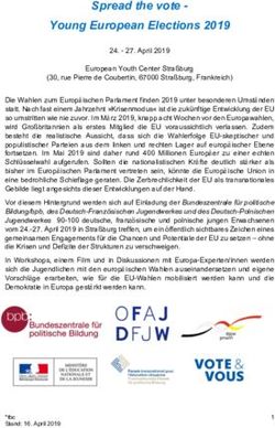 Spread the vote - Young European Elections 2019 - Bundeszentrale ...