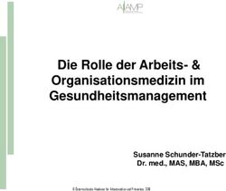 Die Rolle der Arbeits- & Organisationsmedizin im Gesundheitsmanagement - Susanne Schunder-Tatzber Dr. med., MAS, MBA, MSc - &Ouml;sterreichische ...