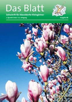 Das Blatt Zeitschrift f&uuml;r D&uuml;sseldorfer Kleing&auml;rtner - Quartal 2019 / 23. Jahrgang - Stadtverband D&uuml;sseldorf der Kleing&auml;rtner eV