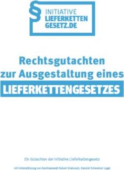 LIEFERKETTENGESETZES - zur Ausgestaltung eines Rechtsgutachten - Initiative Lieferkettengesetz