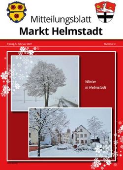 Markt Helmstadt Mitteilungsblatt - Winter in Helmstadt