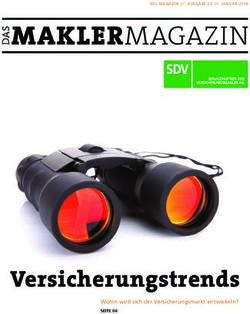 Versicherungstrends Wohin wird sich der Versicherungsmarkt entwickeln? - SDV AG