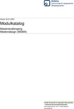 Modulkatalog Masterstudiengang Mediendesign (MDMA) - Ostfalia