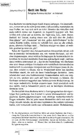 Johannes Ehrat SJ Gott im Netz - Nomos eLibrary