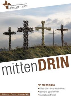 DIE BEERDIGUNG Friedhöfe - Orte des Lebens Niemand geht verloren Musik kann trösten - Evangelische Kirchengemeinde ...