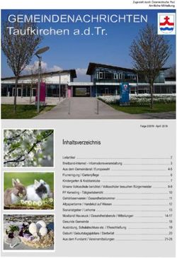Zugestellt durch Österreichische Post Amtliche Mitteilung - Folge 2/2019 - April 2019 - Marktgemeinde Taufkirchen an der Trattnach
