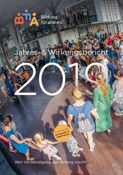 Jahres- & Wirkungsbericht - Weil Verst&auml;ndigung den Anfang macht! - Bildung f&uuml;r alle eV