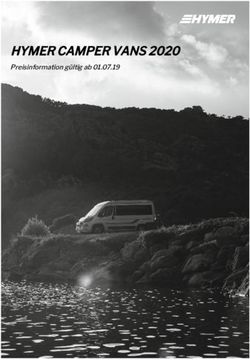 HYMER CAMPER VANS 2020 - Preisinformation gültig ab 01.07.19