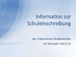 Information zur Schuleinschreibung - der Volksschule Straßwalchen im Schuljahr 2021/22 - Volksschule Straßwalchen