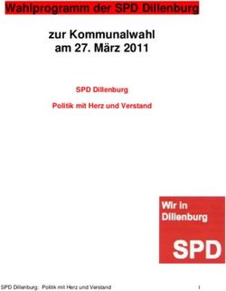 Wahlprogramm der SPD Dillenburg zur Kommunalwahl am 27. März 2011 - SPD Dillenburg Politik mit Herz und Verstand