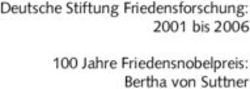 Deutsche Stiftung Friedensforschung: 2001 bis 2006 100 Jahre Friedensnobelpreis: Bertha von Suttner