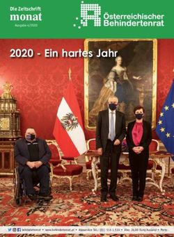 2020 Ein hartes Jahr - monat Die Zeitschrift - &Ouml;sterreichischer Behindertenrat