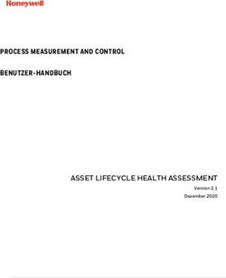 ASSET LIFECYCLE HEALTH ASSESSMENT - PROCESS MEASUREMENT AND CONTROL BENUTZER-HANDBUCH