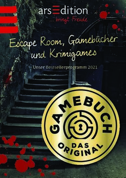 Escape Room, Gameb&uuml;cher und Krimigames - Unser Bestsellerprogramm 2021 - Ars Edition