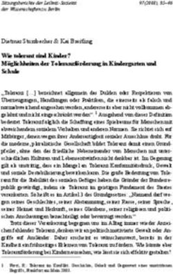 Wie tolerant sind Kinder? Möglichkeiten der Toleranzförderung in Kindergarten und Schule