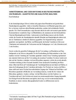 VARIET&Auml;TENWAHL UND CODE-SWITCHING IN DEUTSCHSCHWEIZER CHATKAN&Auml;LEN - QUANTITATIVE UND QUALITATIVE ANALYSEN - CORE