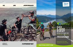 DAS E-BIKE EVENT PROGRAMM - AM MILLSTÄTTER SEE 31. MAI BIS 2. JUNI 2019 - Millstätter See