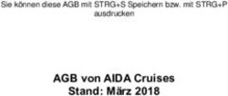 AGB von AIDA Cruises Stand: M&auml;rz 2018 - Sie k&ouml;nnen diese AGB mit STRG+S Speichern bzw. mit STRG+P ausdrucken - CruisePool